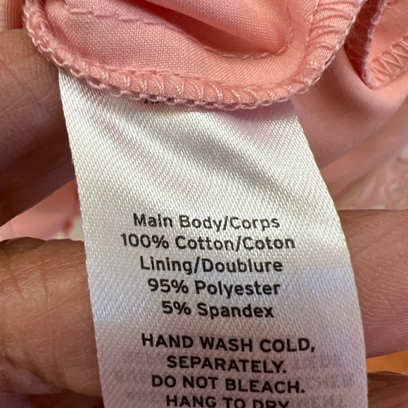 Rachel Parcell Blush Pink Eyelet Lace Flutter Sleeve Midi Dress Size 8 - Picture 5 of 8